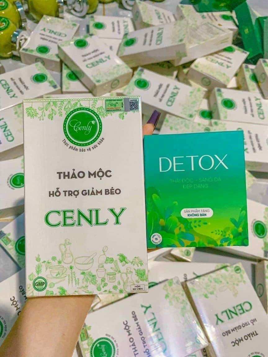 Giảm cân CenIy mẫu mới giảm mạnh hiệu quả hộp 30 viên kèm detox