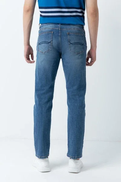 Quần bò nam slim fut