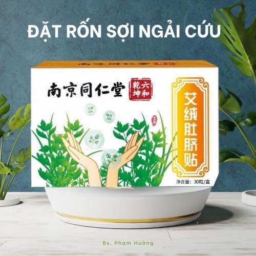 .(SIZE BỤNG) Combo Miếng dán Tiêu Mỡ + VIÊN NGẢI THẢO ĐẶT RỐN GIẢM MỠ>>>