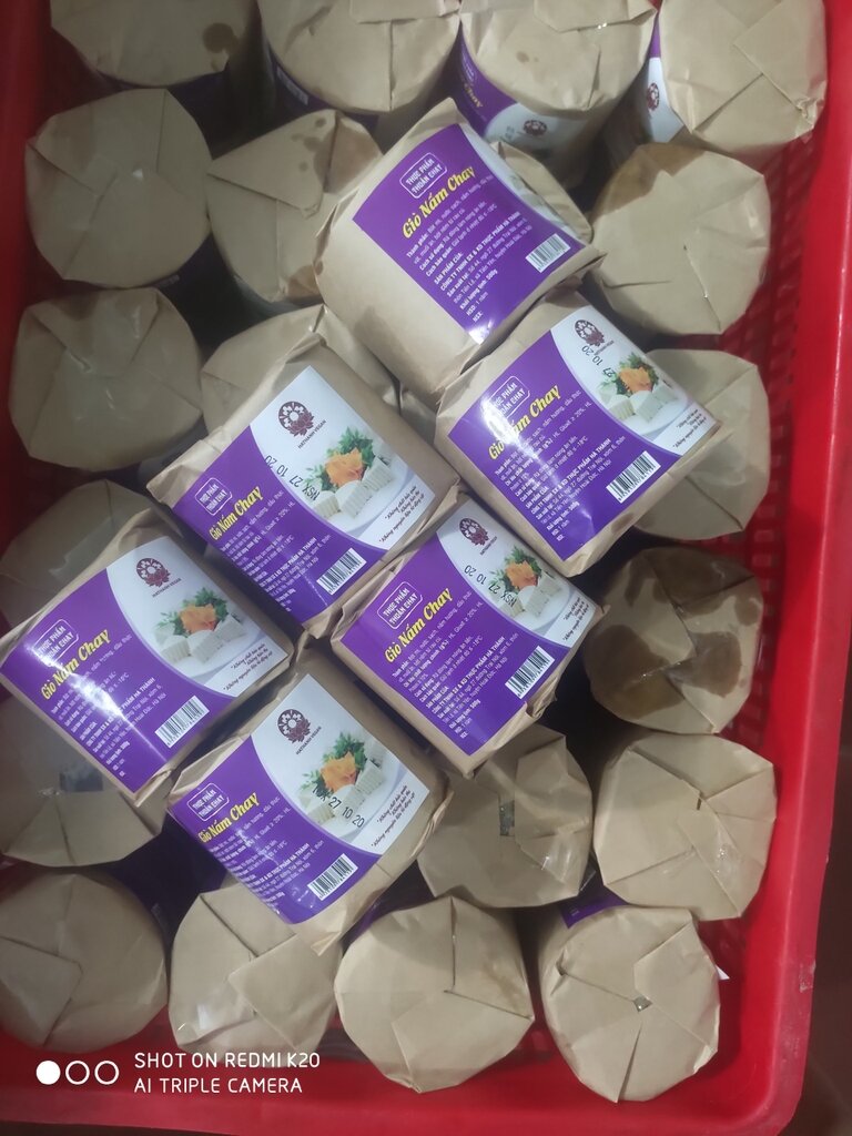 GIÒ NẤM CHAY 500G THỰC PHẨM CHAY HÀ THÀNH.