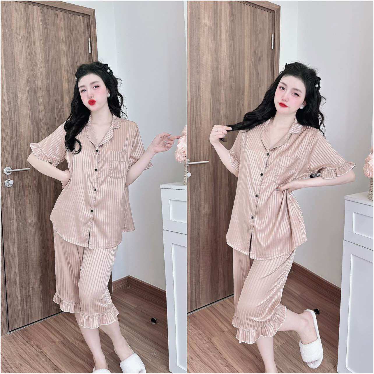 Đồ bộ bigsize 50-100kg lụa gấm cao cấp - chất mát, form bigsize, hot trend