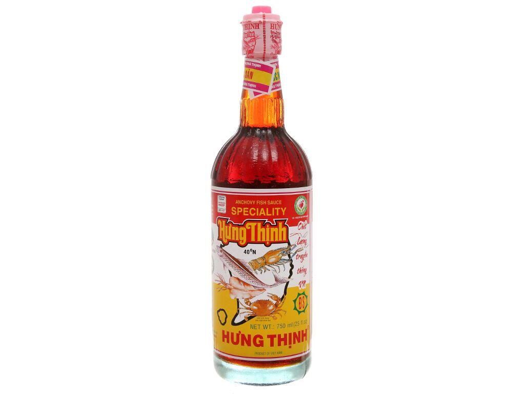 nước mắm hưng thịnh 40 độ đạm 750ml