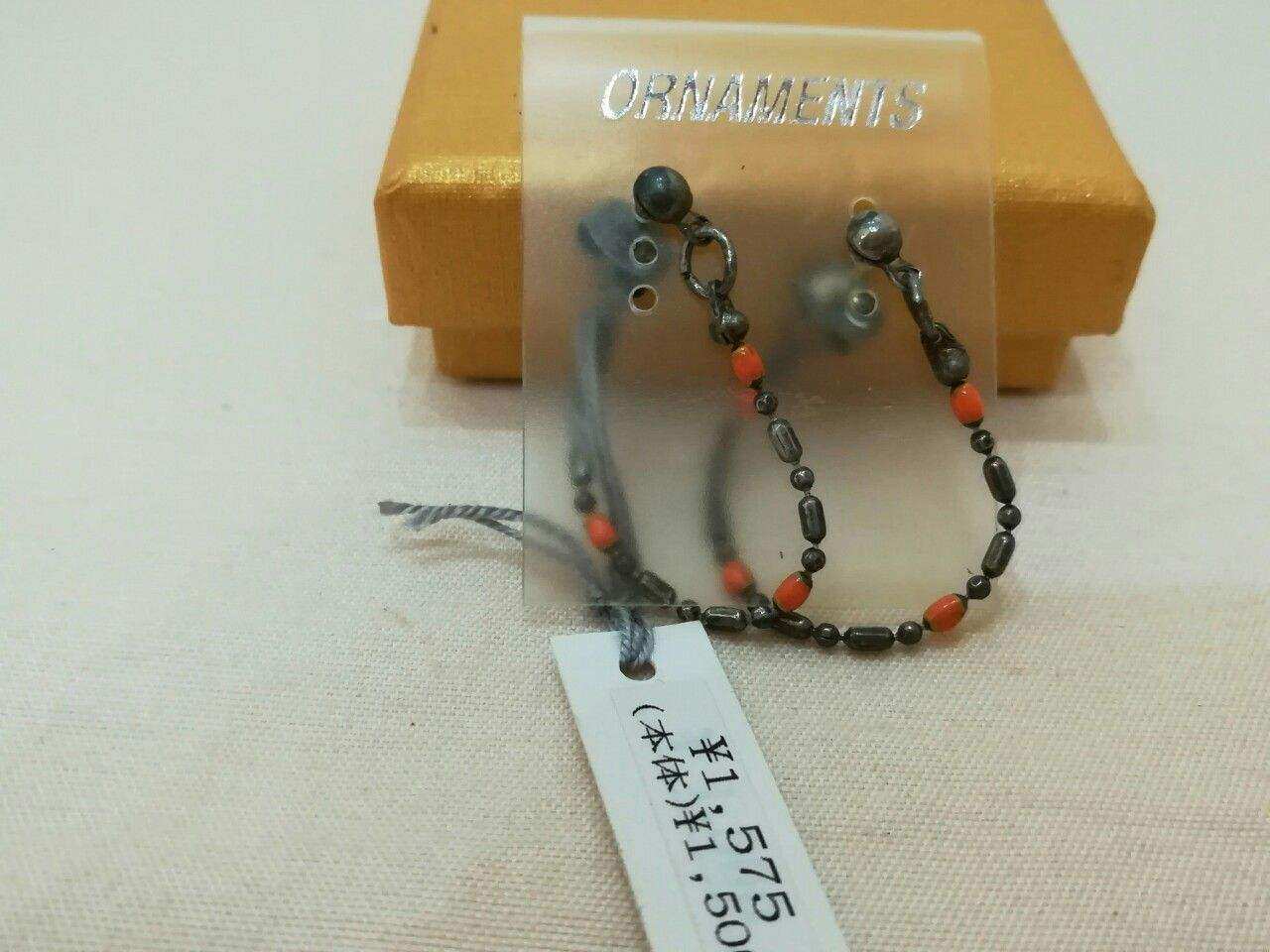 Hoa tai bông tai hạt cườm dáng dài thanh lịch thiết kế nguyên bản phong cách Nhật Bản