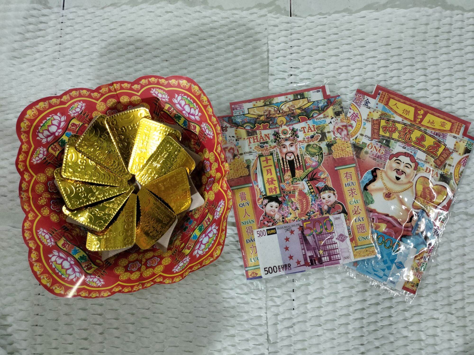 Bộ giấy cúng thần tài ông địa nhỏ