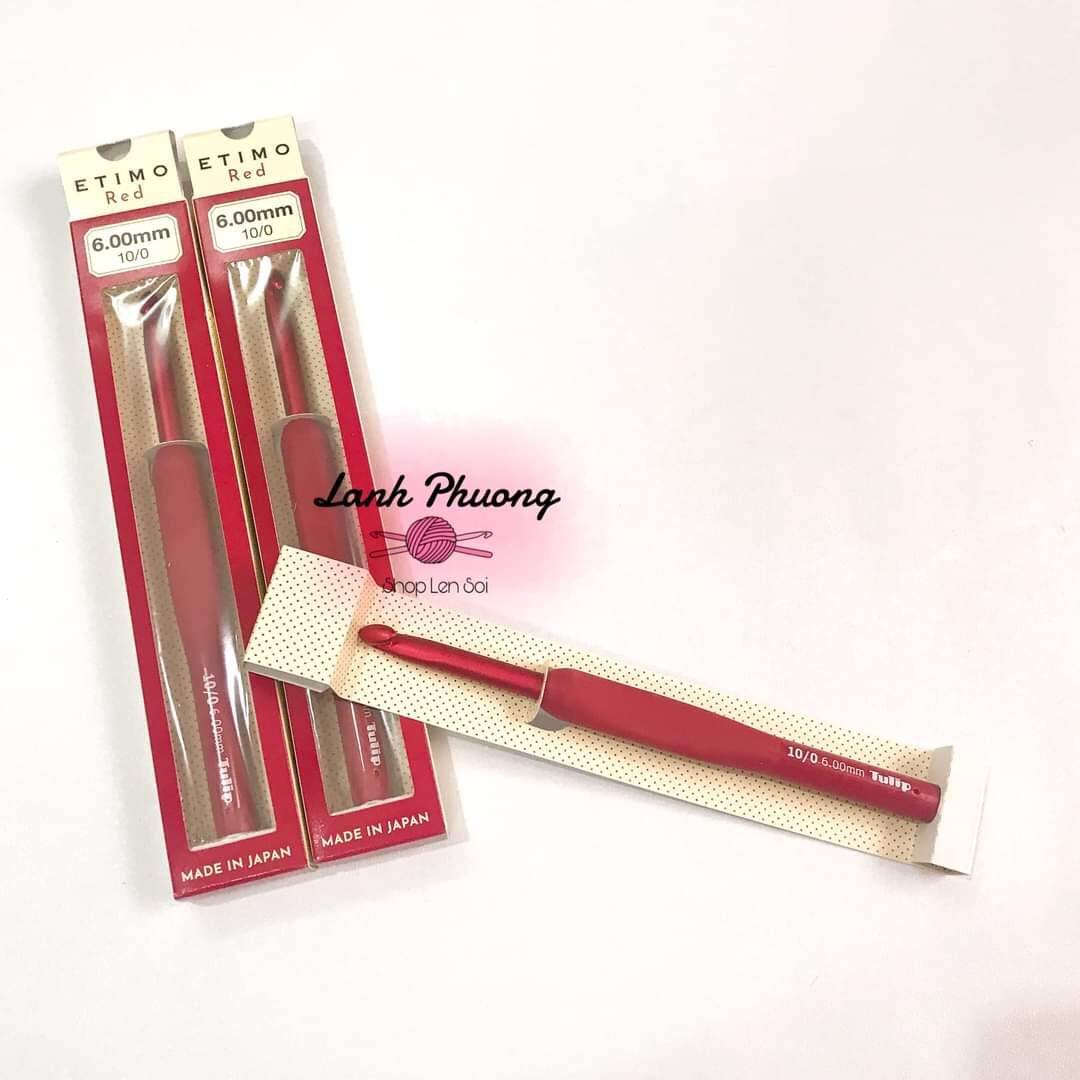 Red Tulip Crochet Hook Etimo Red