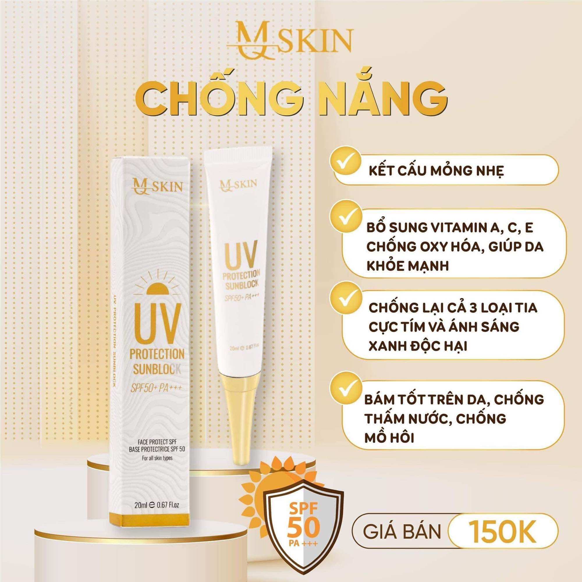 Combo kem face nám sâm vàng mq skin ( k tặng phiếu thưởng )