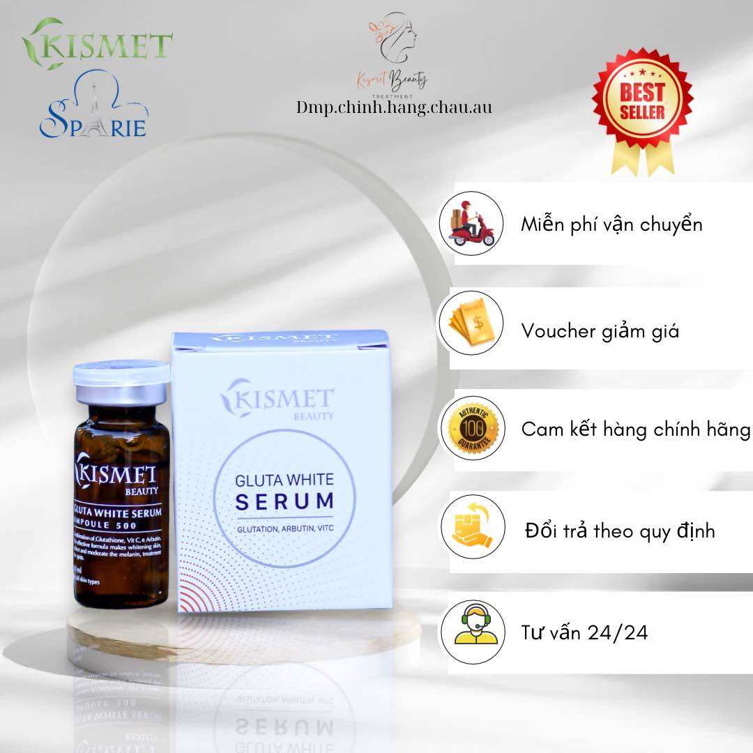 Nám - Tàn nhang - Sạm da không còn là nỗi lo với sản phẩm Kismet_gluta_white
