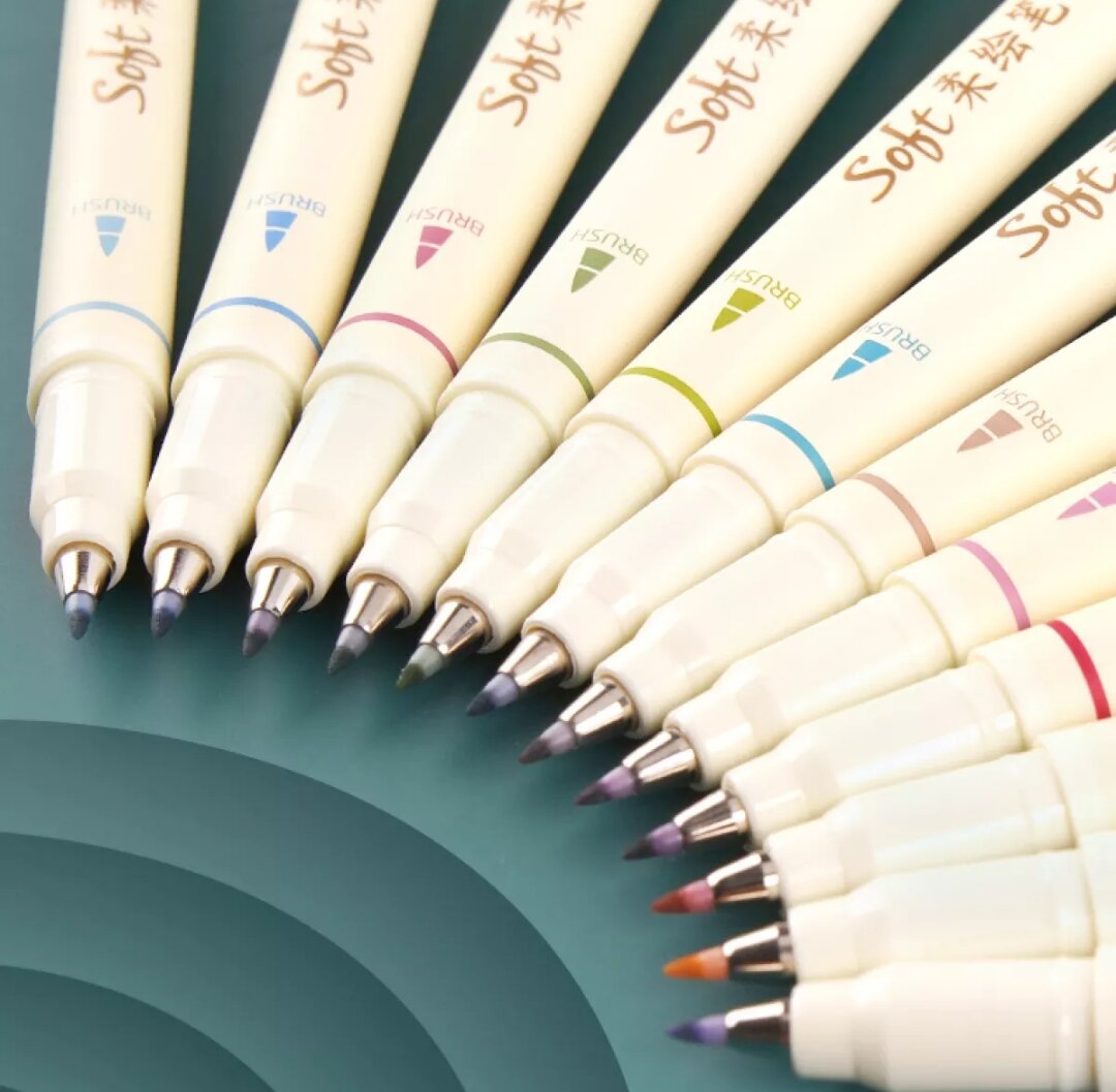 [ Đủ 48 màu]Bút Viết thư pháp calligraphy soft brush pen