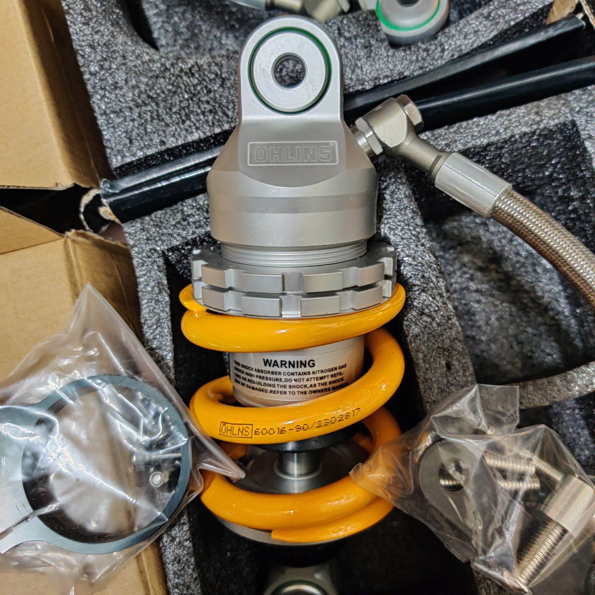 Phuộc OHLINS bình dầu xoay 360 độ lắp Ex135 Ex150 Ex2010 Ex155....