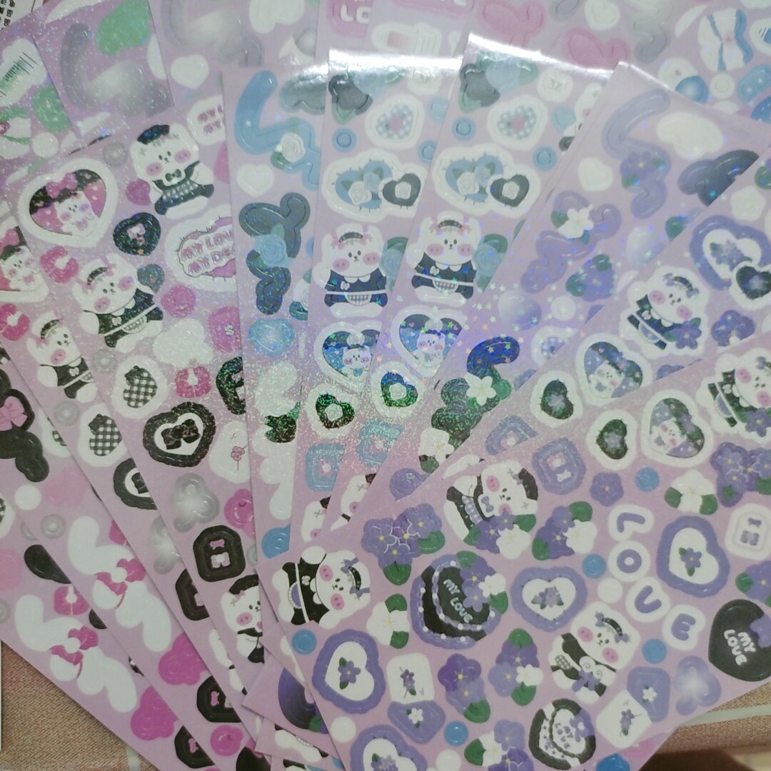Sticker Hình Dán Trang Trí Lấp Lánh