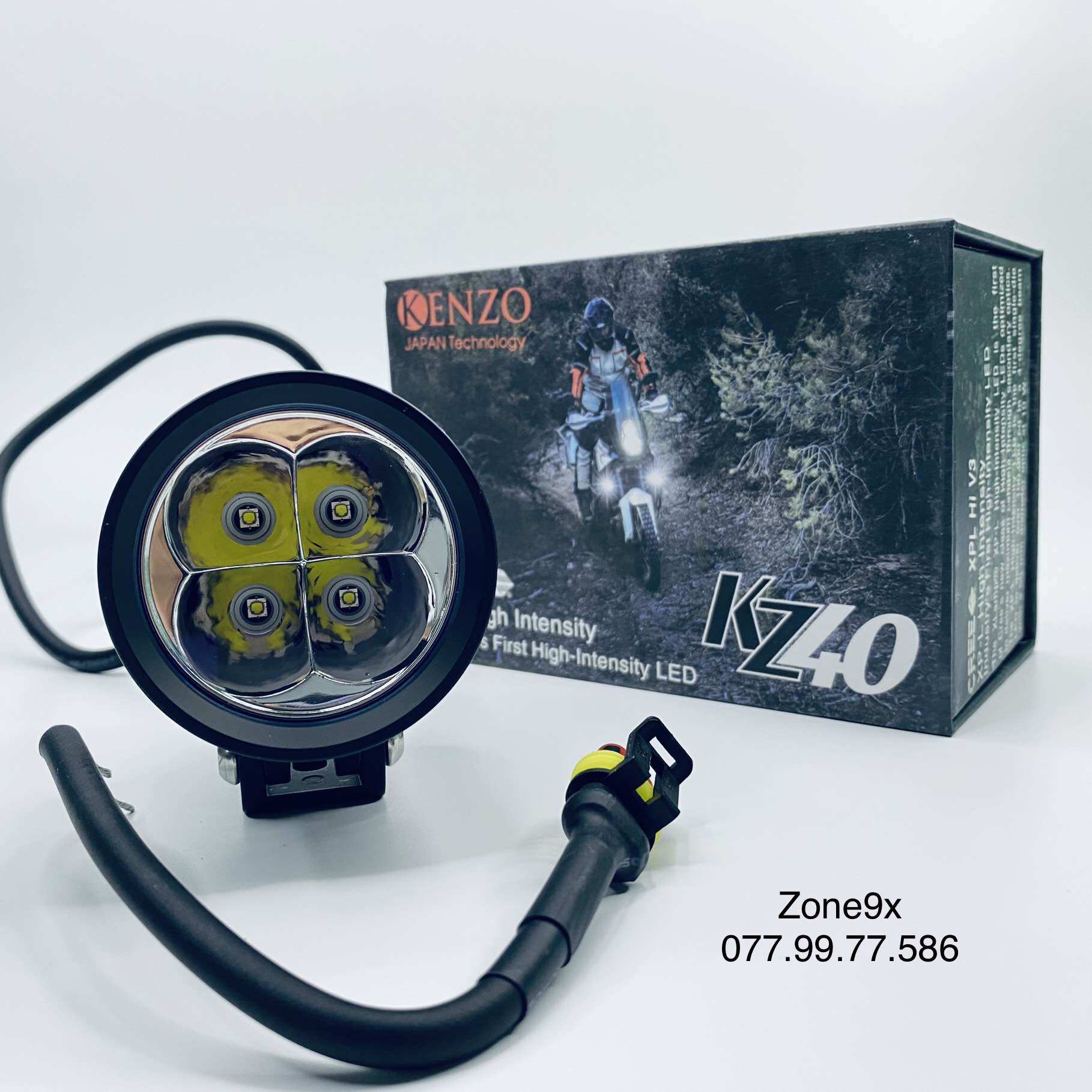 Đèn trợ sáng L4x KZ40, MAracing Chip Sst20 Kính tím
