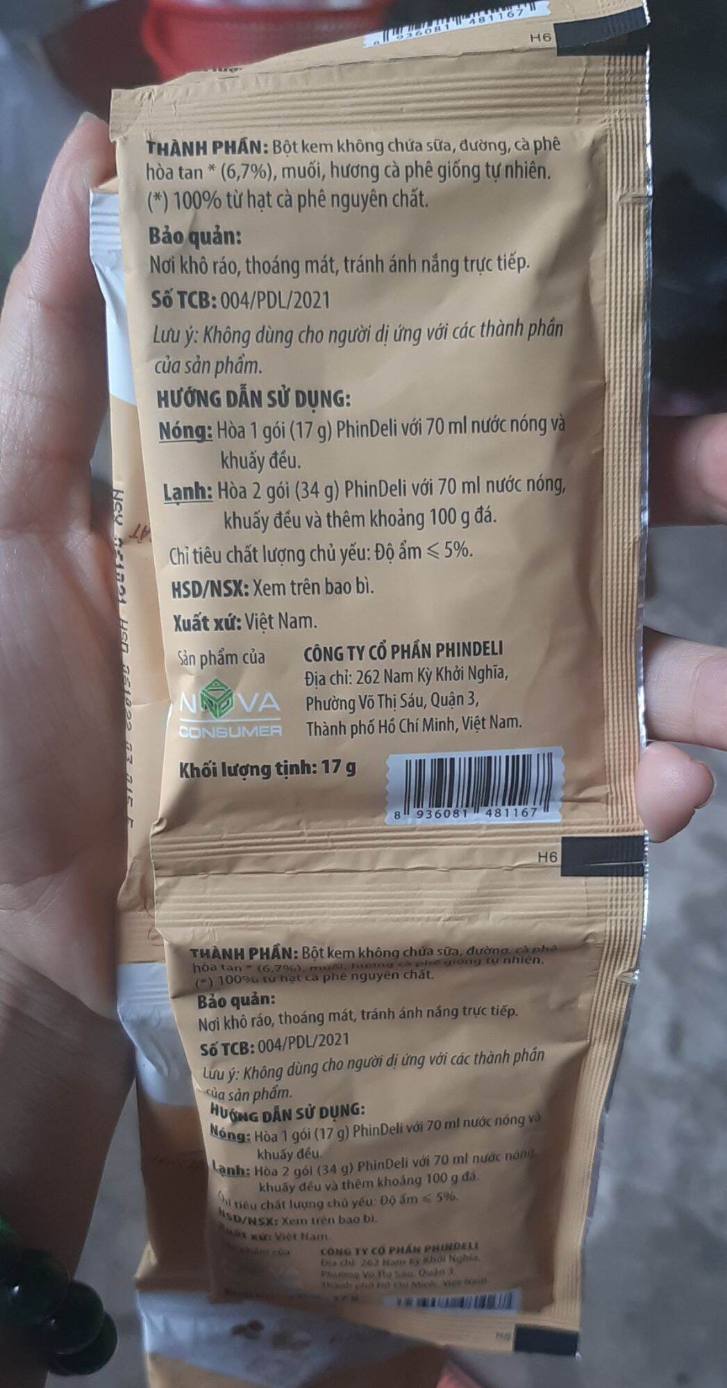 cafe PHIN DELI cà phê hòa tan Bạc Xĩu