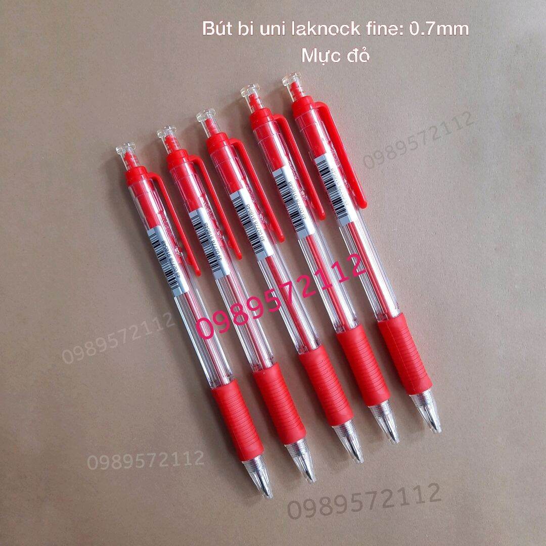 Bút bi  SN101 uni laknock  fine ngòi 0.7mm. (1 cái)