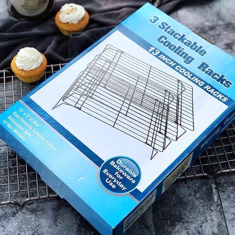 Rack hong bánh 3 tầng 34cm