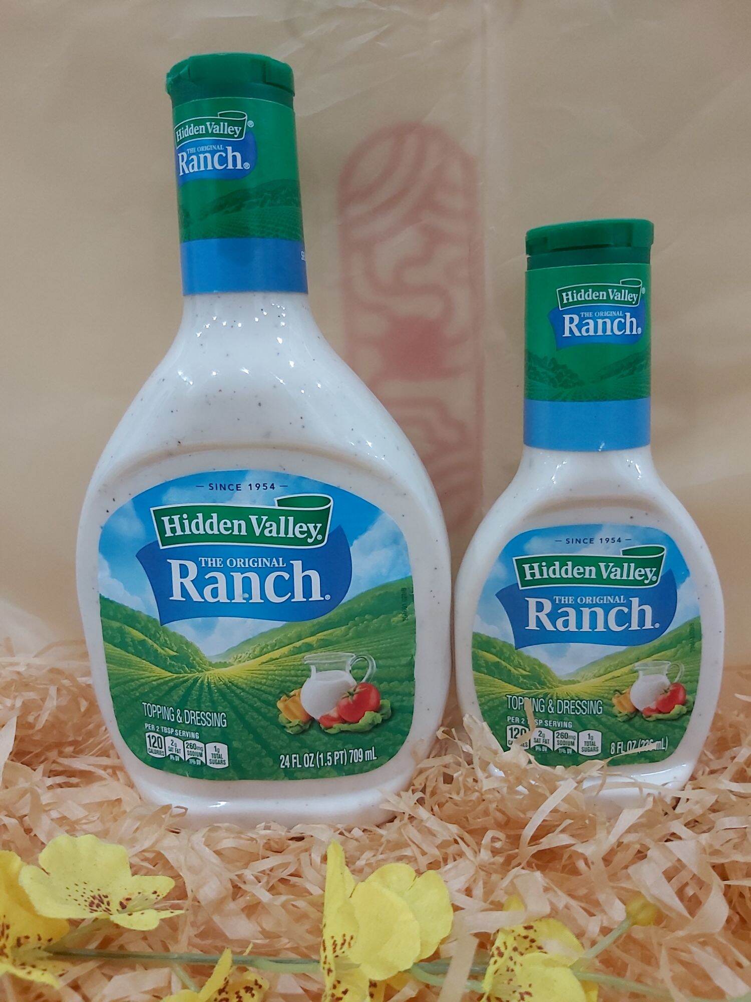 Sốt chấm, sốt trộn salad hiddenI valley ranch original size 236ml, 709ml
