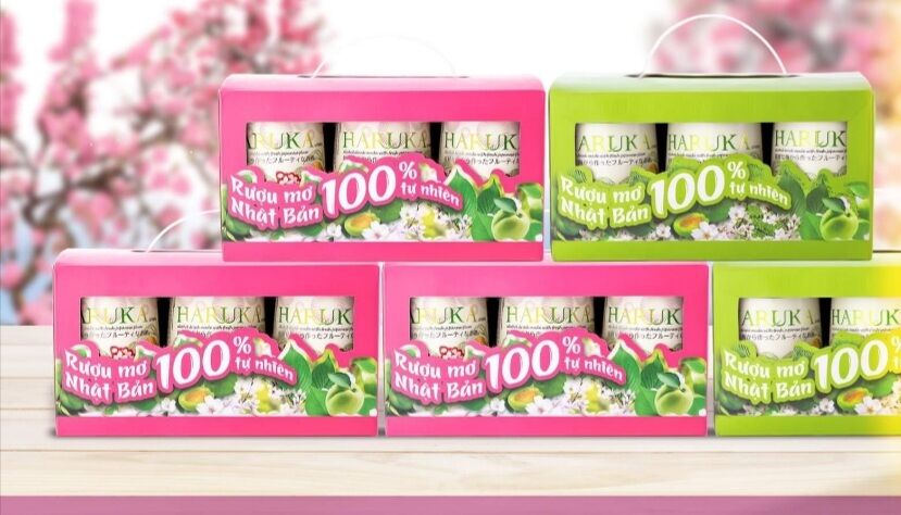 combo 6 Nước Mơ Nhật Bản Haruka 180 ml