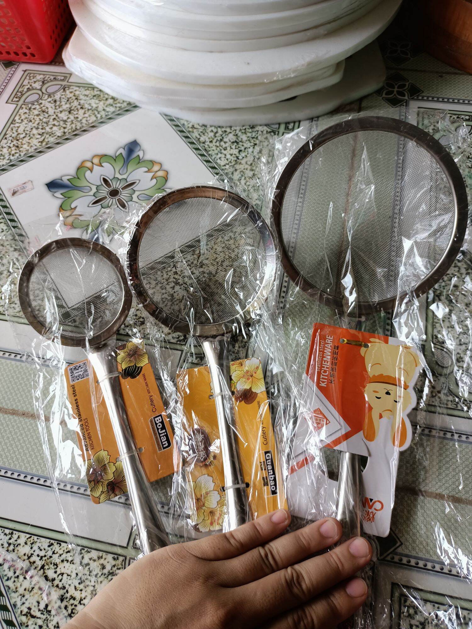 rây vớt bọt, lọc dầu