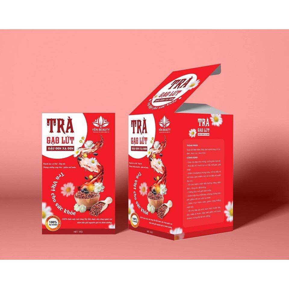 TRÀ GẠO LỨT XẠ ĐEN ĐẬU ĐEN - 500gr