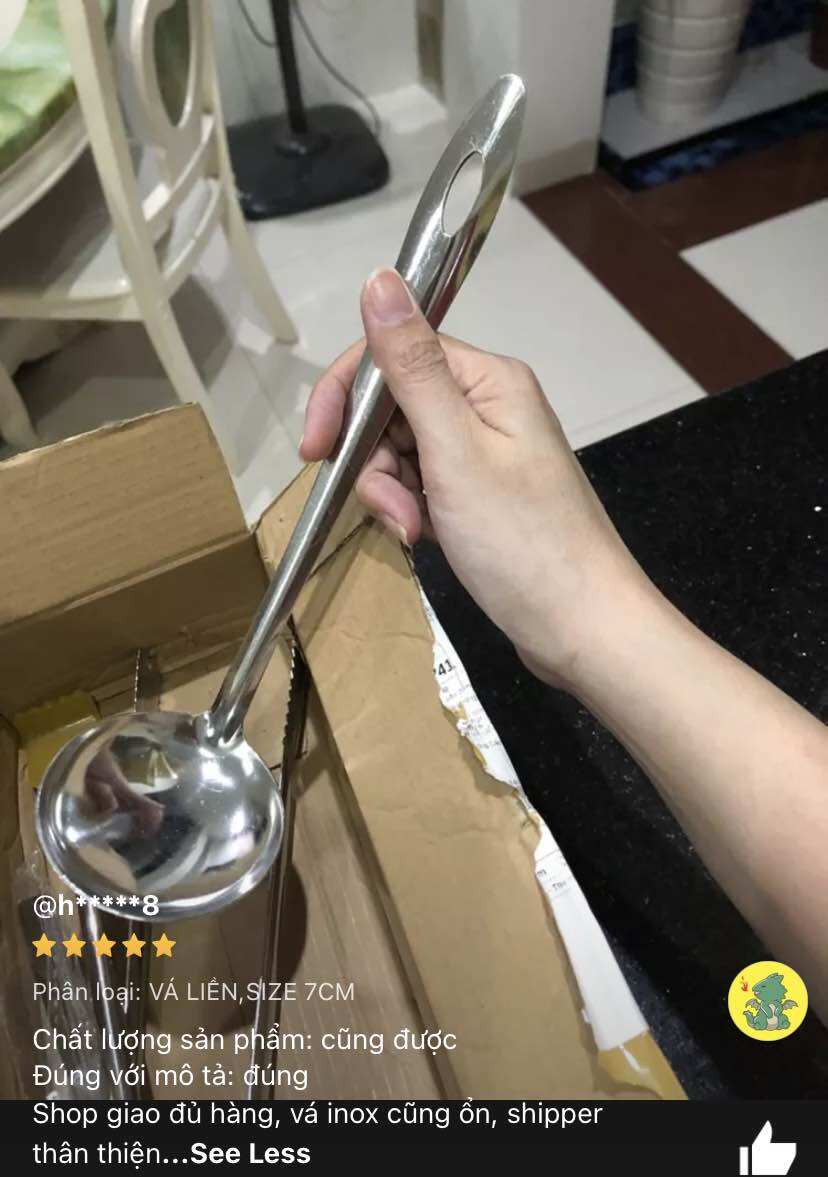 🔥 Sỉ_ 10 Vá Múc Canh Inox Cao Cấp