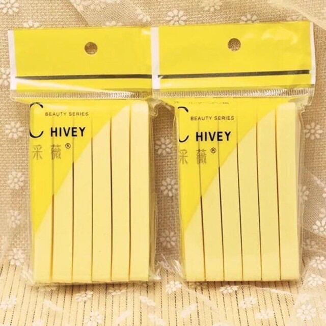Bọt Biển - Bông Nở - Mút Rửa Mặt Chivey Nhật Bản Dùng Trong Spa 12 miếng