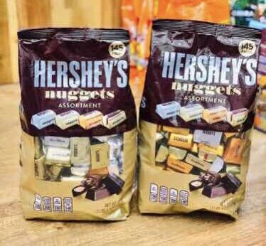 [HSD 08/2926) Socola HERSHEY NUGGETS ASSORTMENT 1.47kg 145 viên tù MỸ