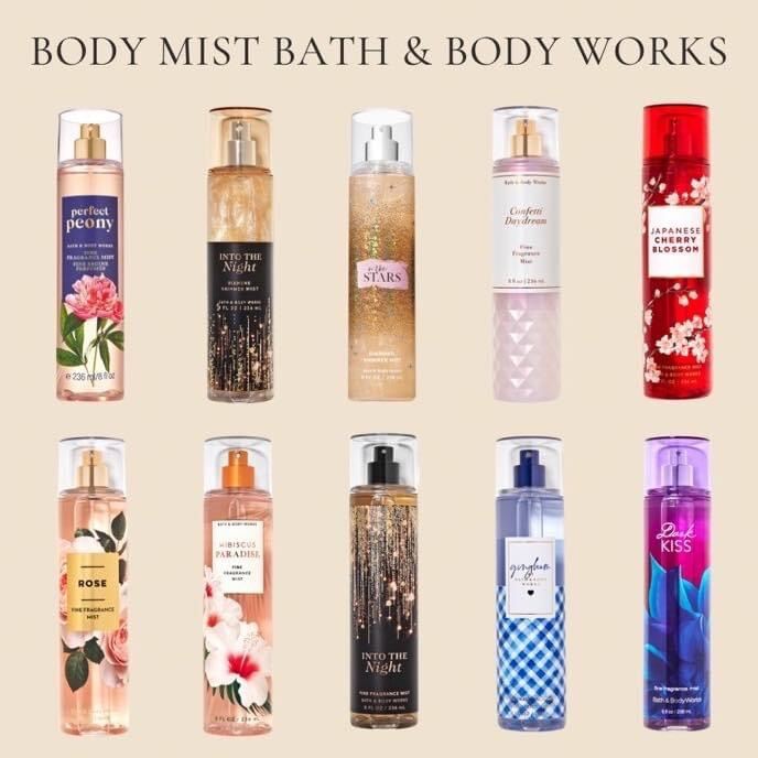 Xịt thơm toàn thân body mist Bath And Body Works Nội Địa Trung 236ml