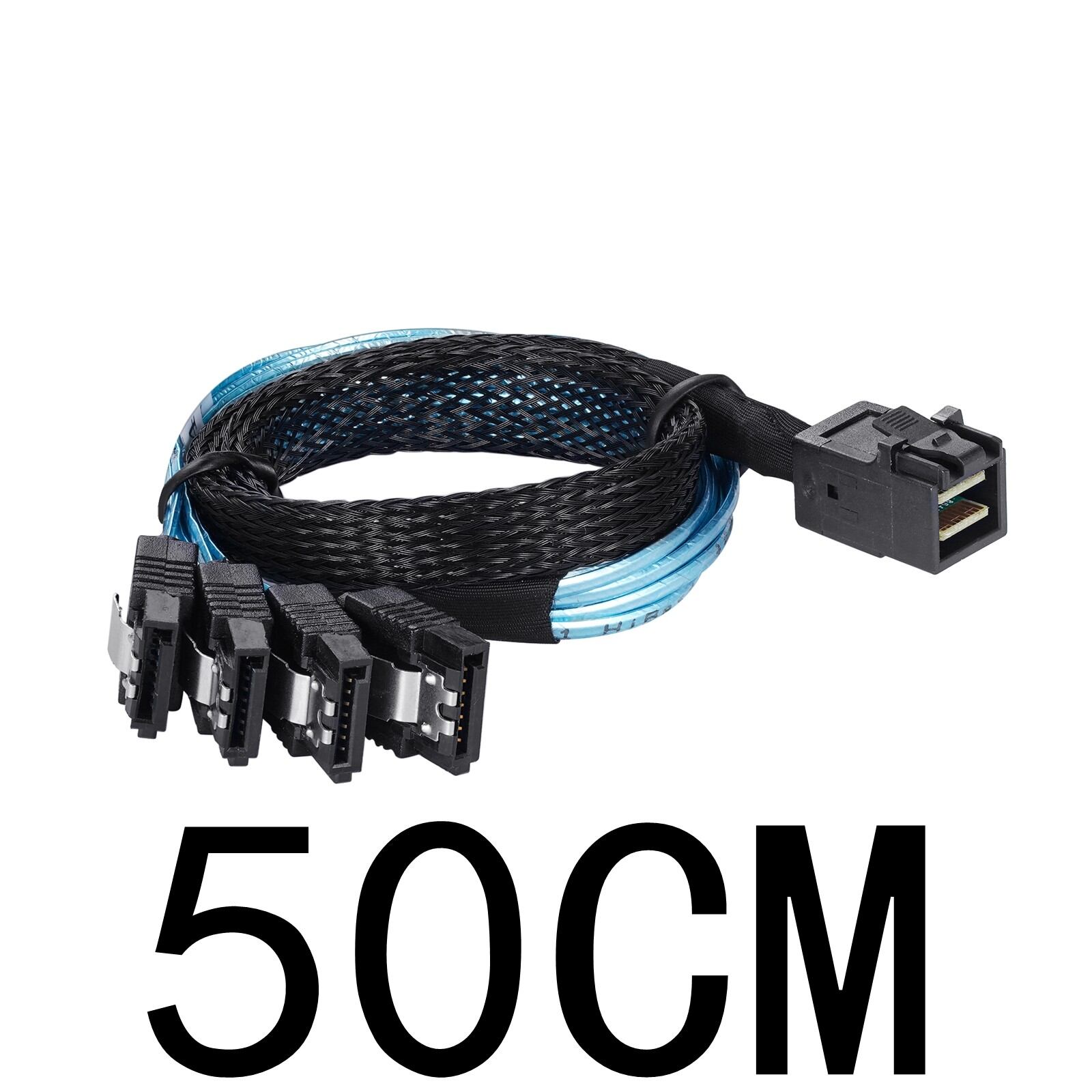 Cáp dữ liệu ổ cứng sata chuyển 4 cáp nối 4 dây sff8643 mini sas