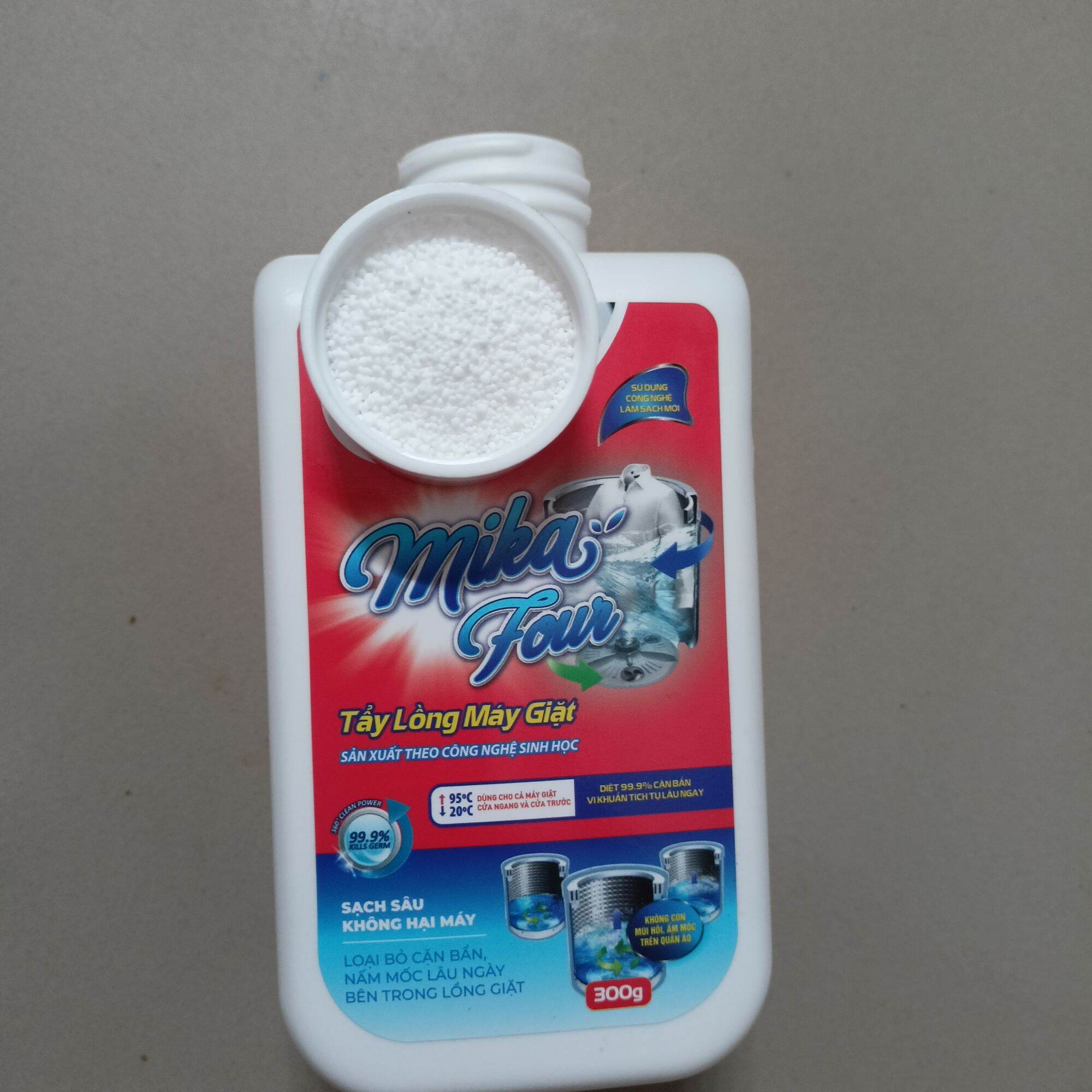 bột tẩy lồng sinh học  máy giặt mika 300g