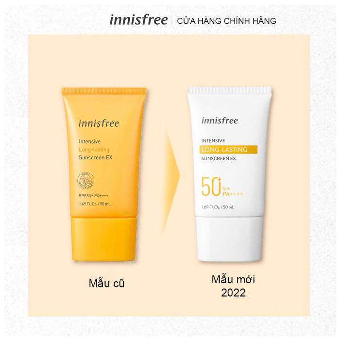 [HCM]Kem Chống Nắng Chống Trôi Innisfree Intensive Long-Lasting Sunscreen SPF50+/PA++++ 50ml