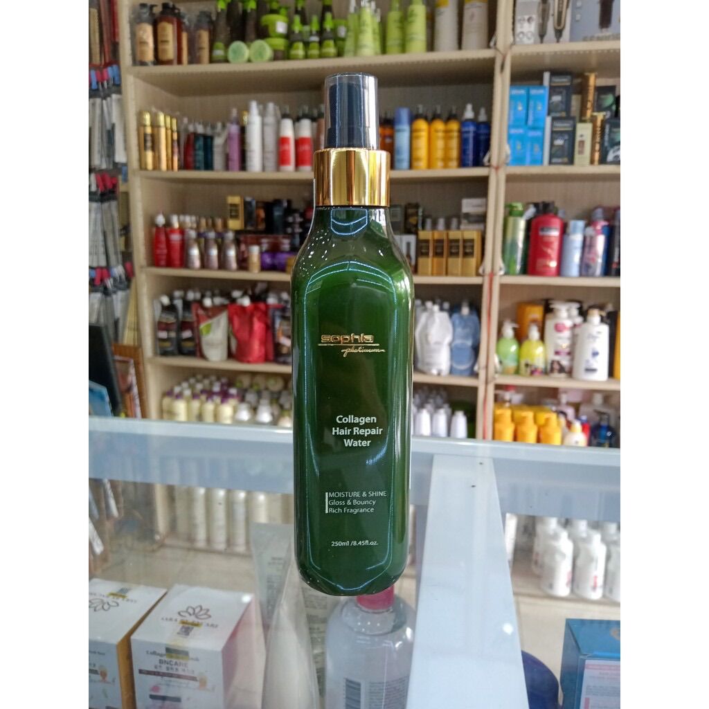 Xịt dưỡng phục hồi tóc Collagen Xanh 250ml