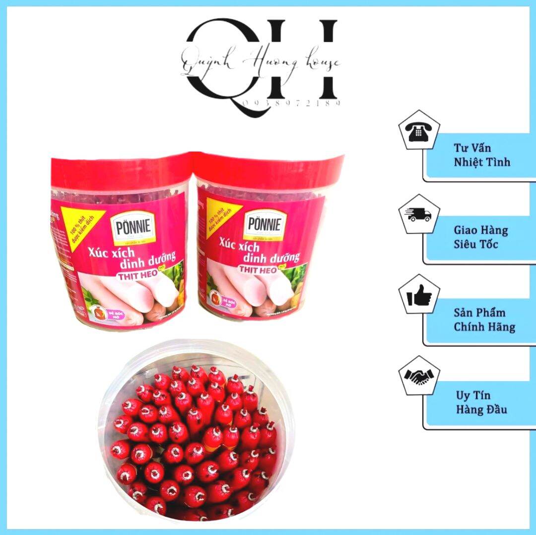 Xúc xích ponnie hộp 50 cây