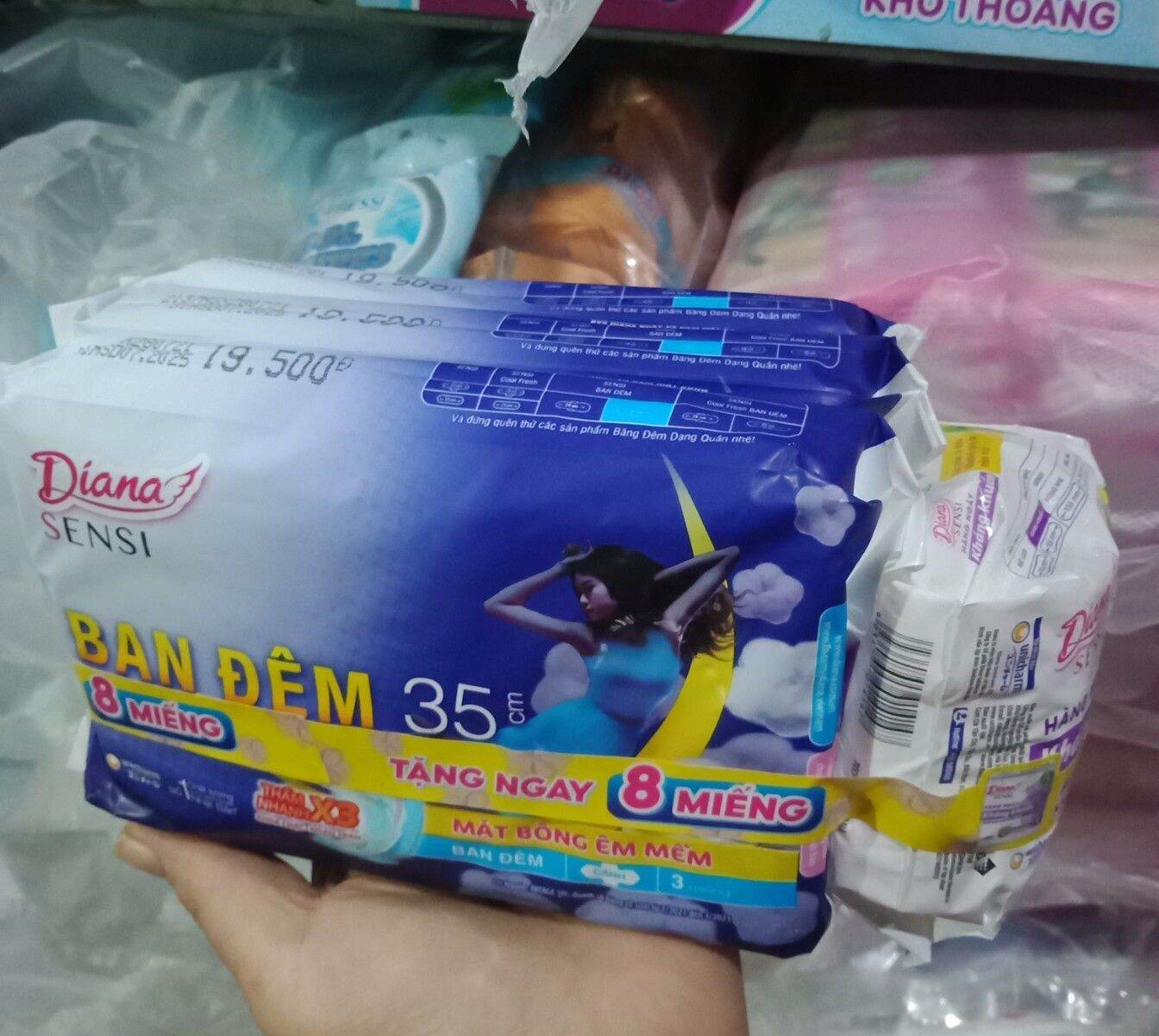 Combo 3 gói bvs diana ban đêm sensi 35cm