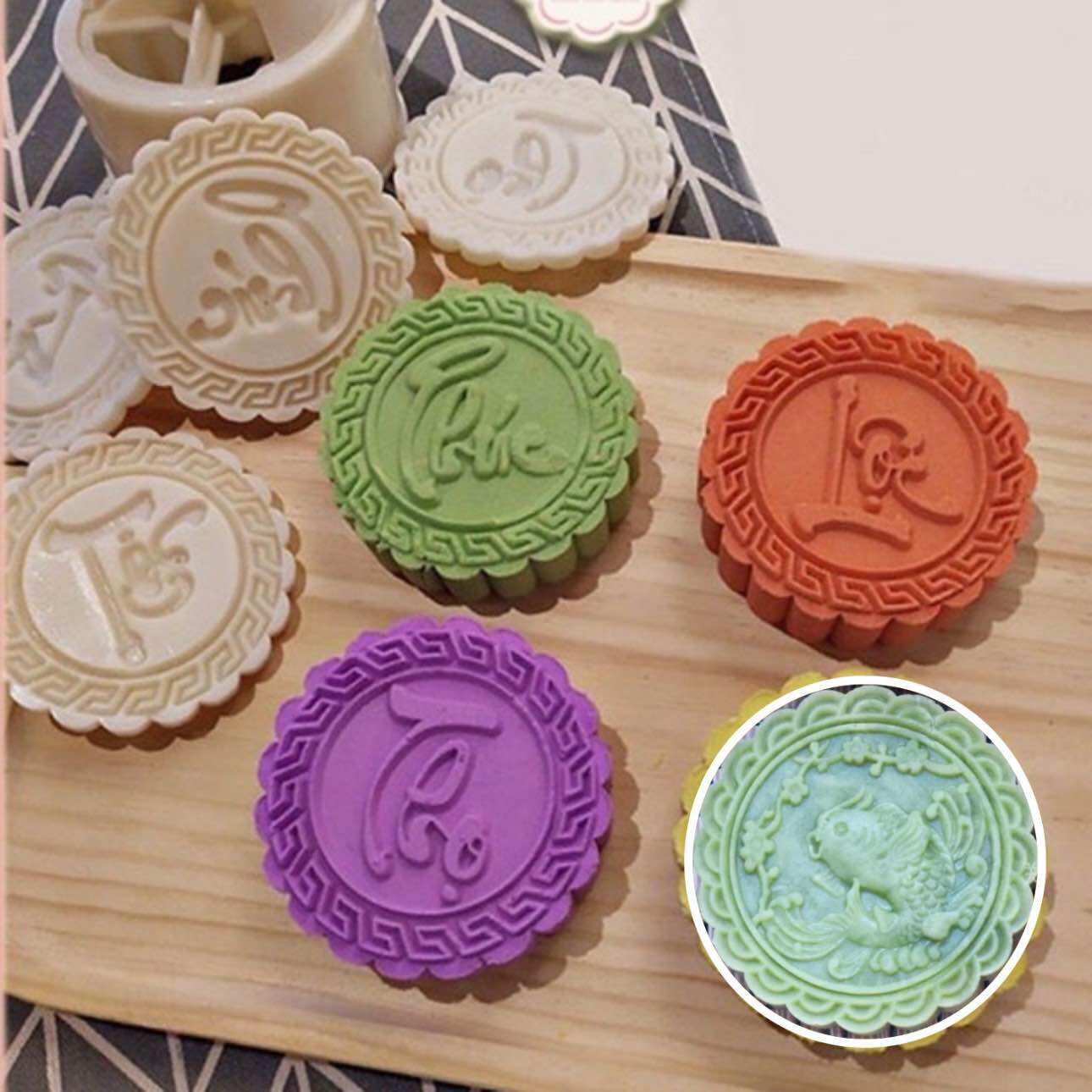 Khuôn trung thu 4 mặt 250g mẫu 67