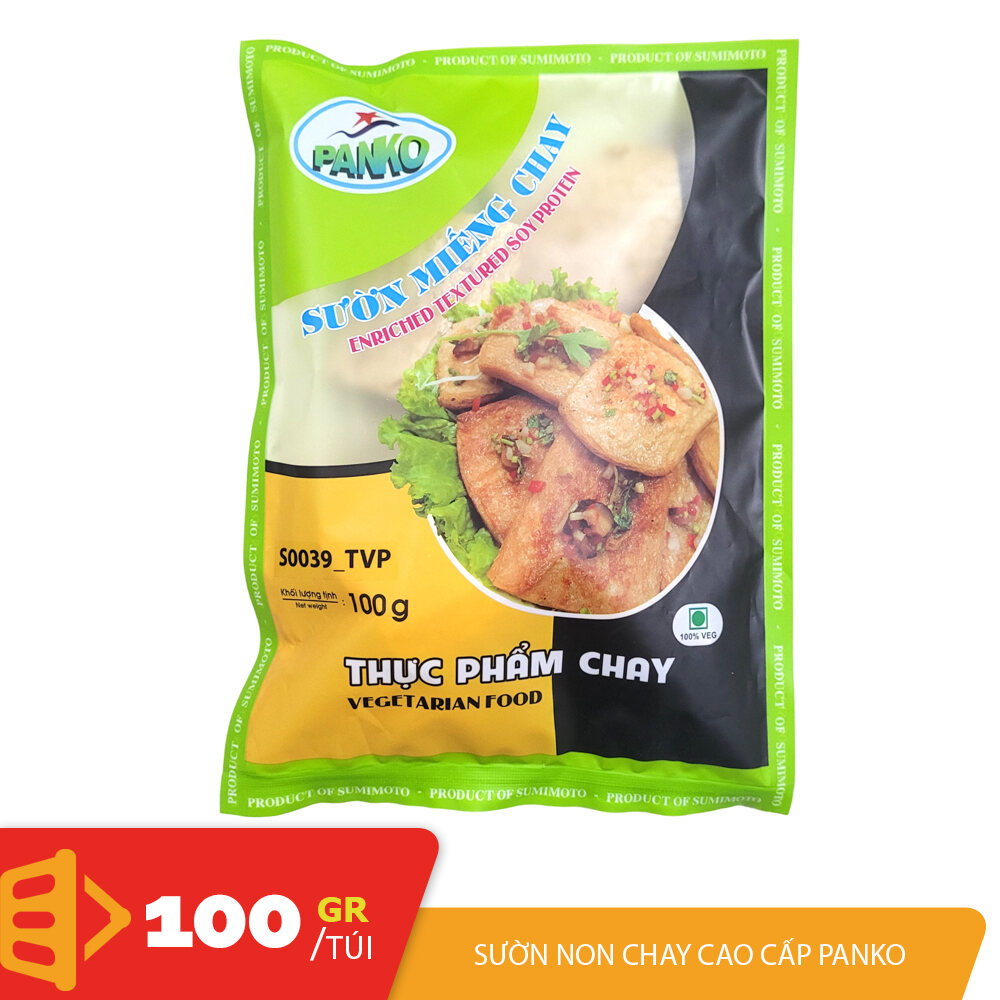 Túi 100gr sườn miếng chay sườn non chay cao cấp Panko