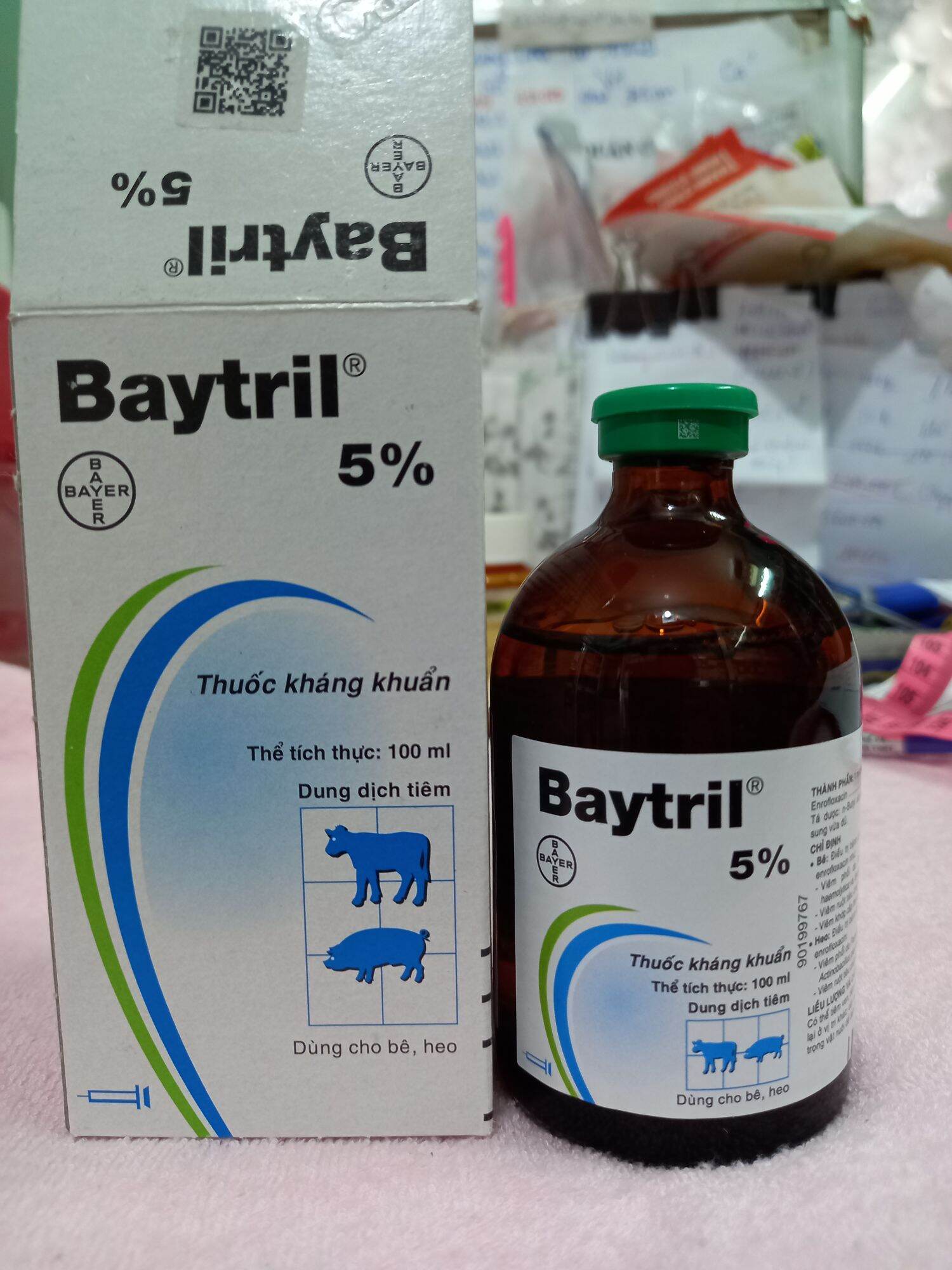 Baytril 5%, Chai 100ml