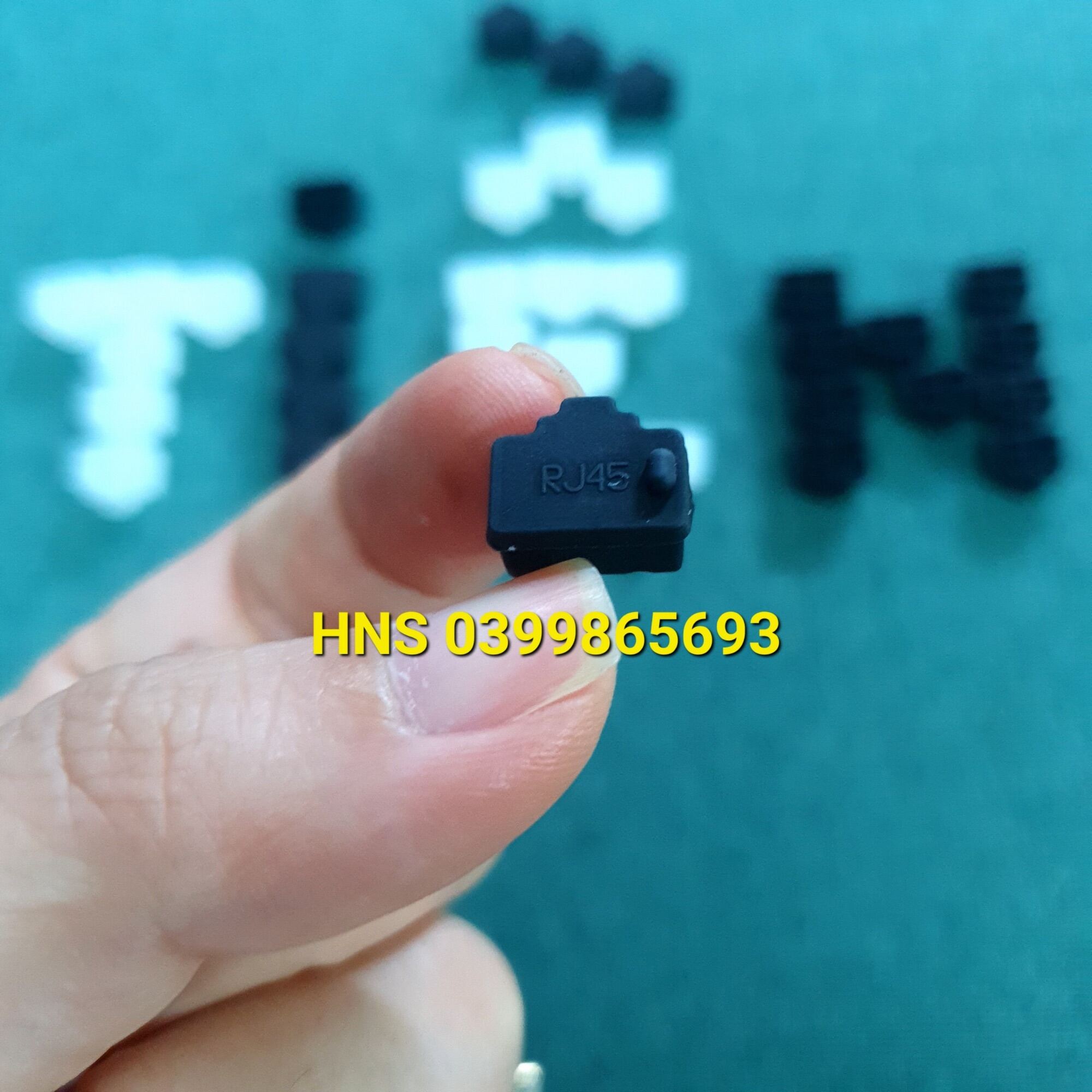 Bộ 5 Nắp bịt chống bụi cổng mạng RJ45, đầu bịt kết nối mạng