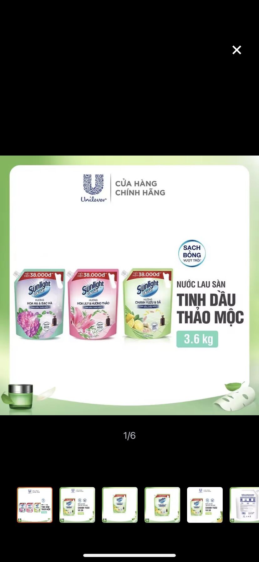 Nước Lau Sàn Sunlight túi