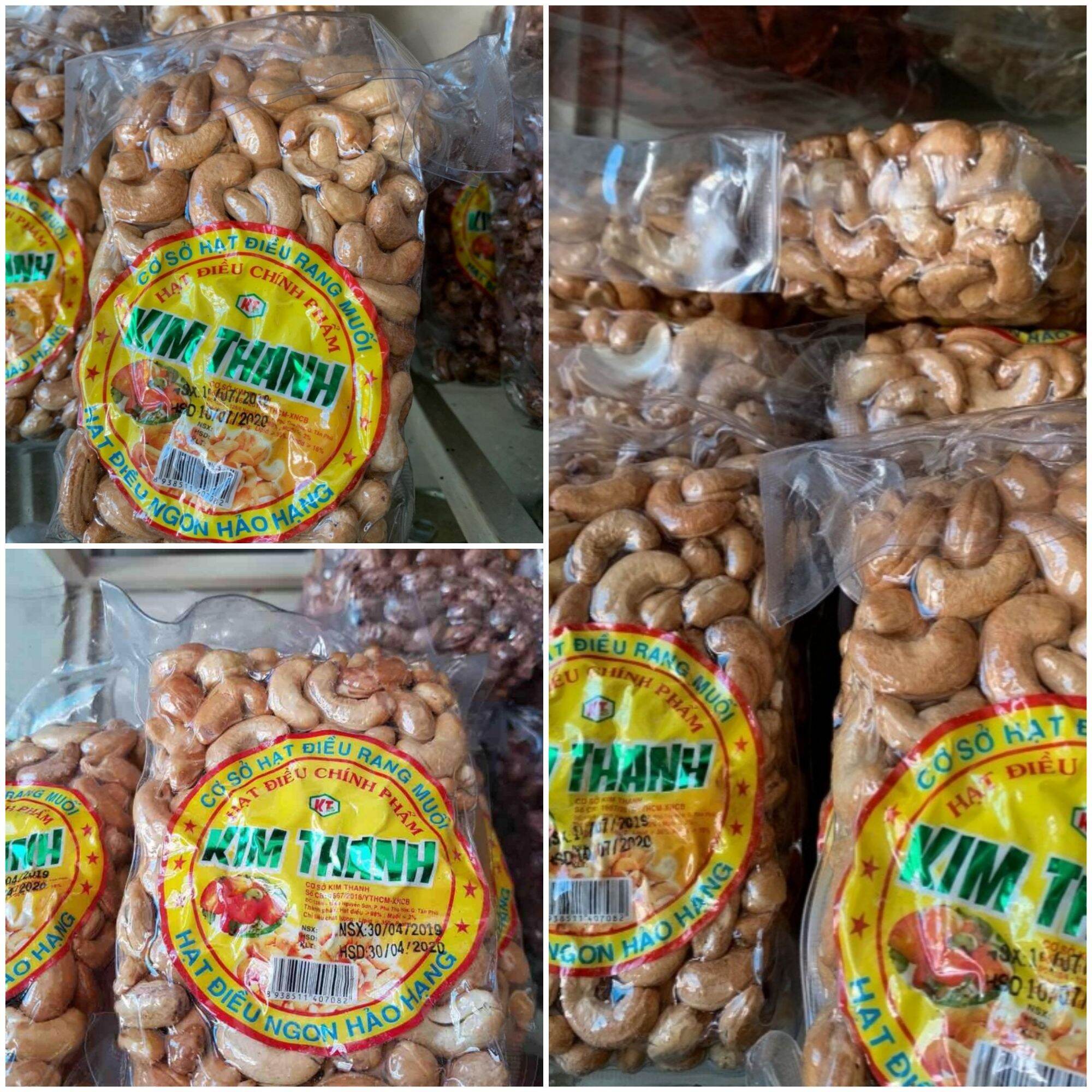 Hạt điều rang muối Kim Thanh còn vỏ lụa 500g