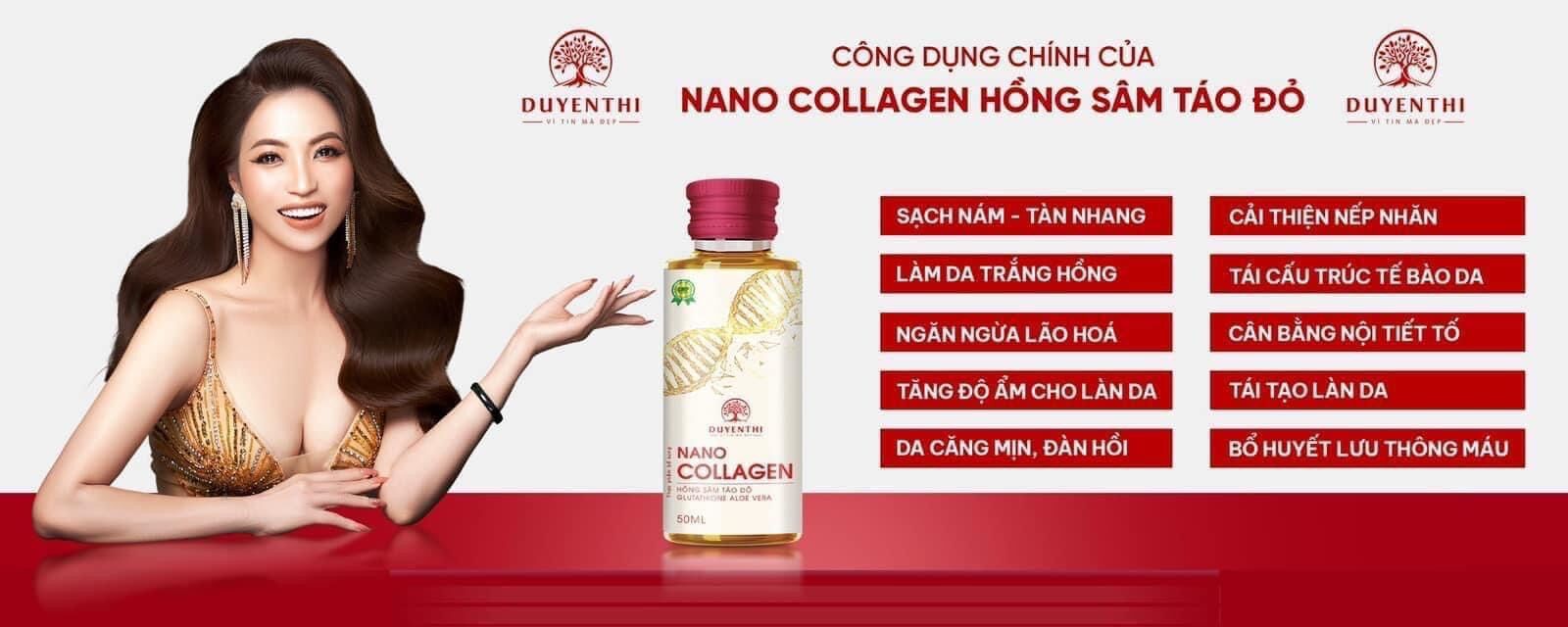 [Chính hãng] Nano colagen Hồng sâm táo đỏ (hộp 15 chai)- Bách y sâm