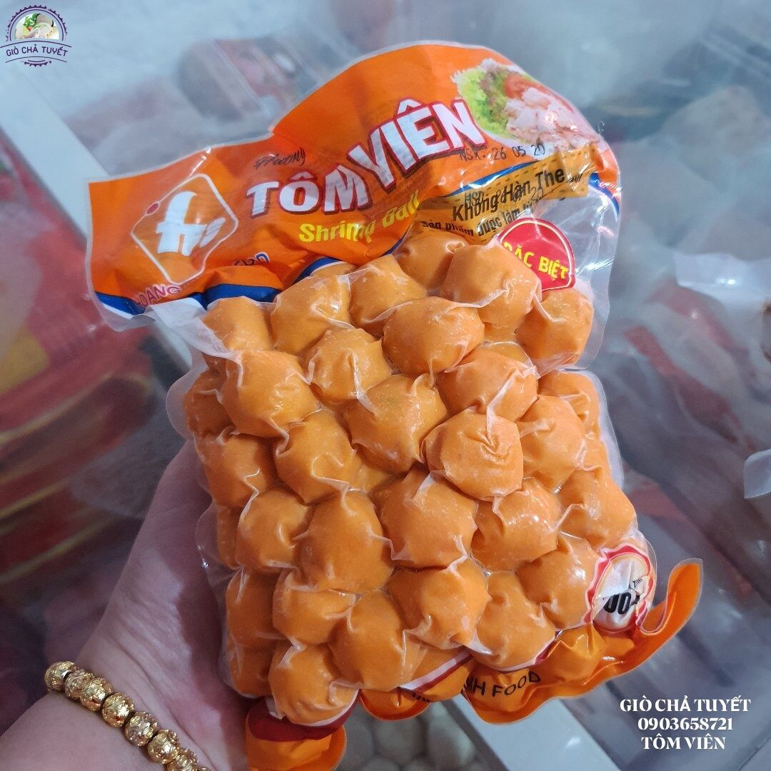 Viên tôm, viên cá , làm viên chiên, xiên que 500gr - ship hoả tốc