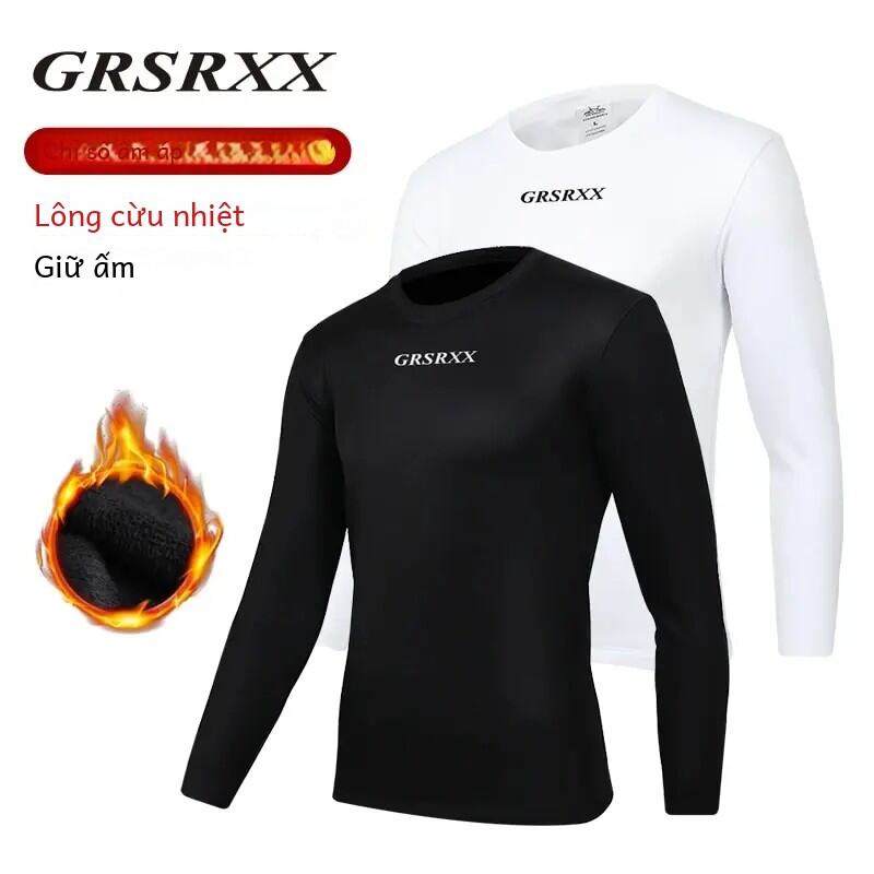 GRSRXX Unisex Mùa Đông Đi Xe Đạp Lớp Đế Tay Dài Trang Xe Đạp Áo Sơ Mi Ấm Quần Lót Cho Nam Và Nữ Thoáng Khí Xe Đạp Quần Áo