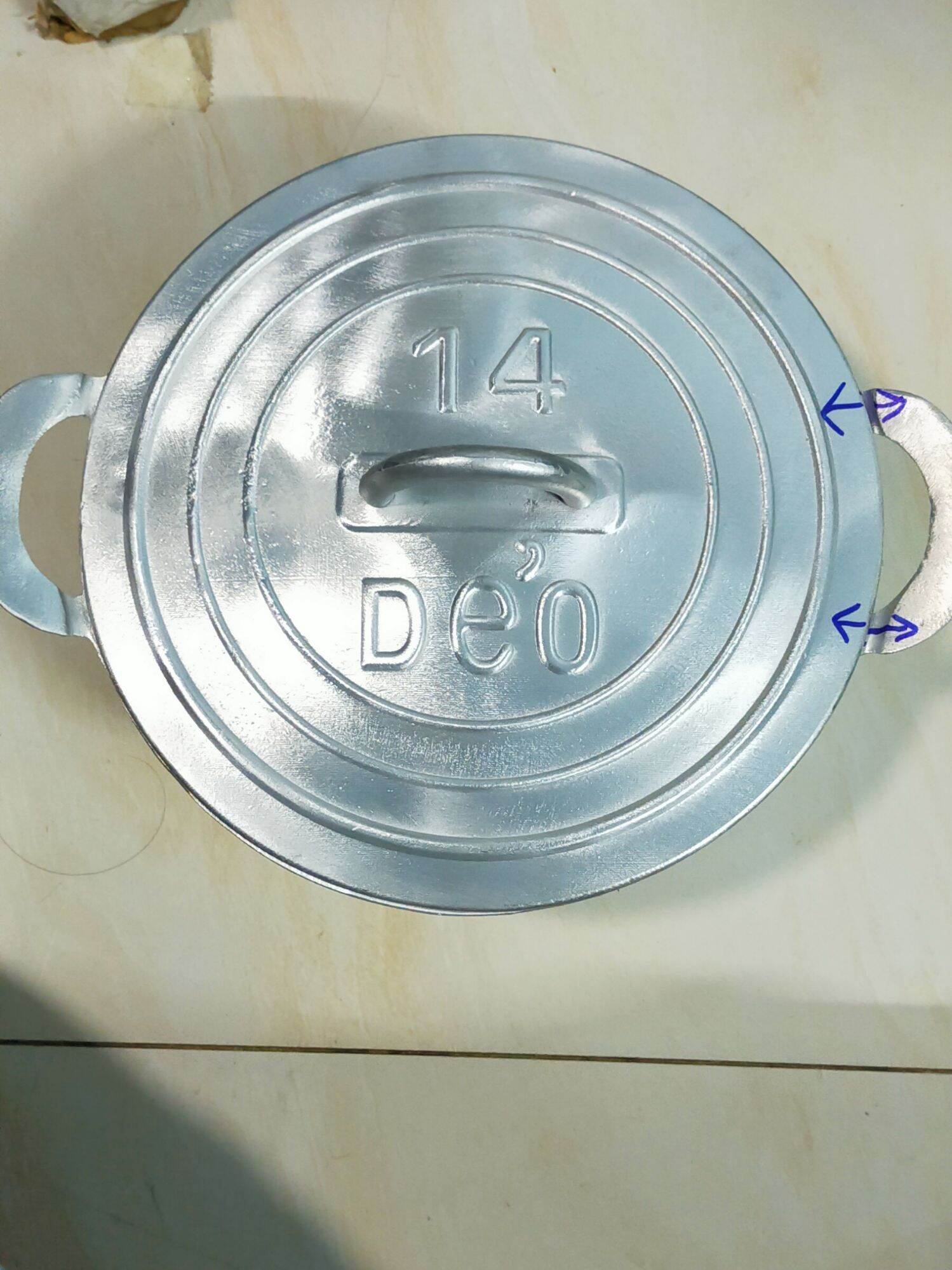 nồi gang đúc khuôn cát nguyên khối số 14 dk23cm