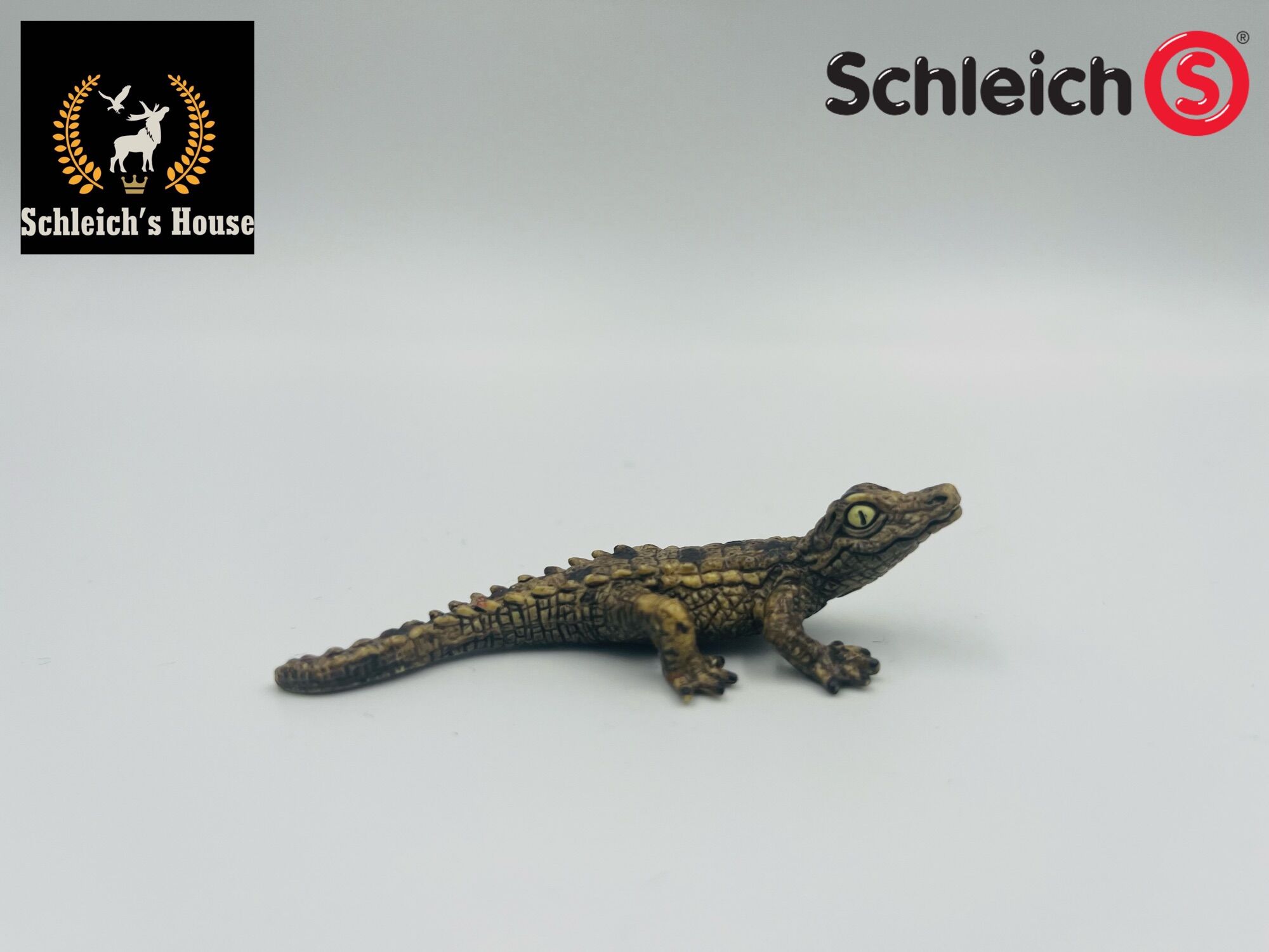 Mô hình động vật Schleich chính hãng Cá sấu con 14683 - Schleich House