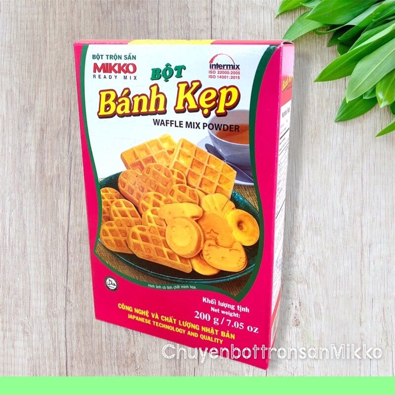 Bột Bánh Kẹp 200g.Giàu Dinh Dưỡng.Thơm Ngon Hương Vị Tự Nhiên.Xớ To.Bề Mặt Giòn.Bên Trong Hơi Dai.Màu Vàng Đẹp [Bột Trộn Sẵn Mikko-An Toàn Chất Lượng]
