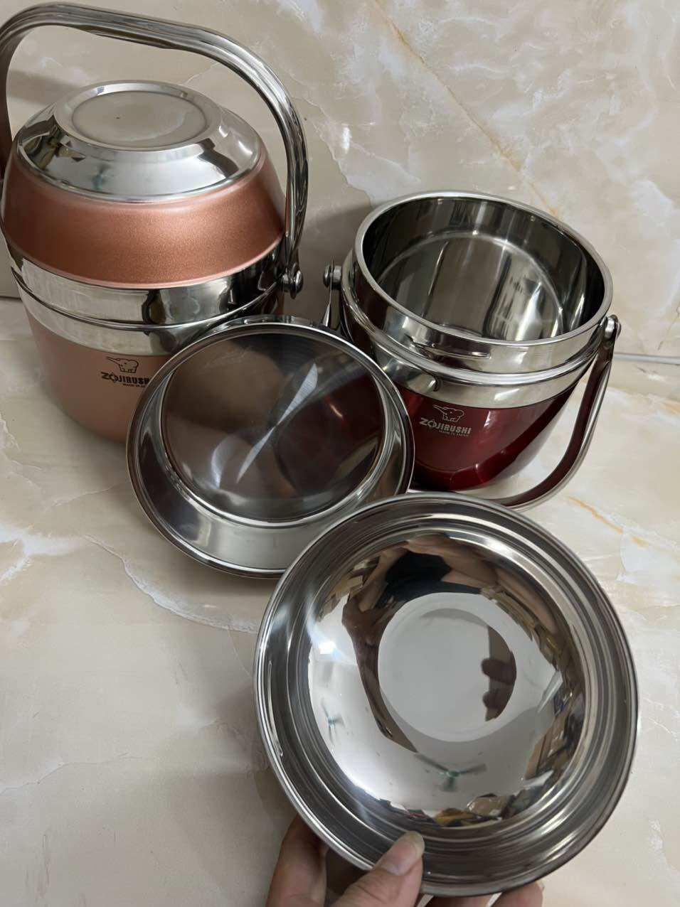Cặp lồng cơm Inox hàng Nhật bãi (Made in Japan)