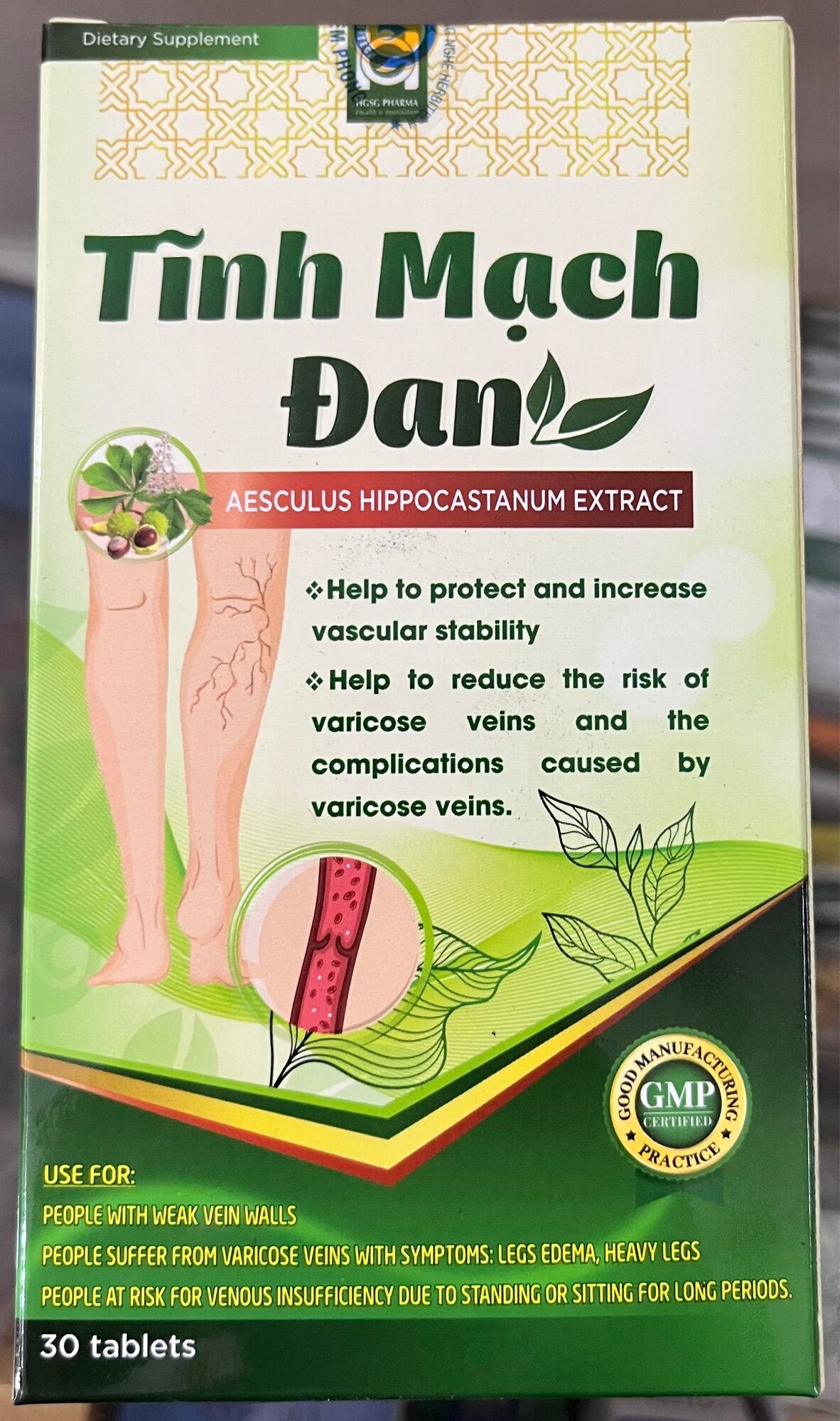 TĨNH MẠCH ĐAN - DÙNG CHO NGƯỜI SUY GIÃN TĨNH MẠCH