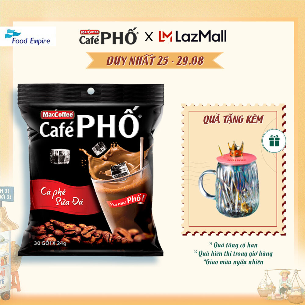 Túi Cà phê Phố Sữa Đá - Maccoffee (túi 30 gói x 24g)