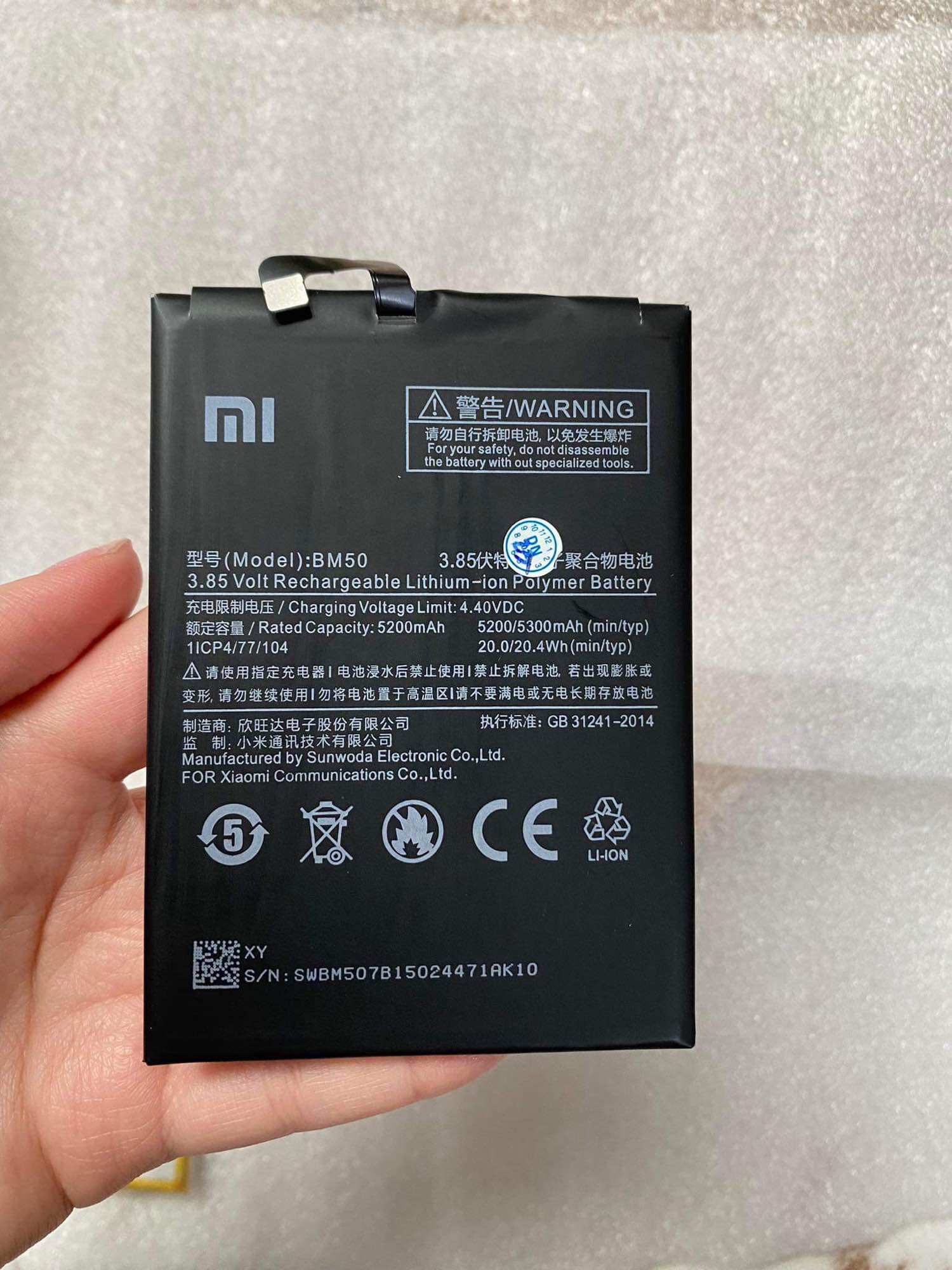 Pin zin xiaomi mi max 2 / mimax 2 5300mah loại xịn