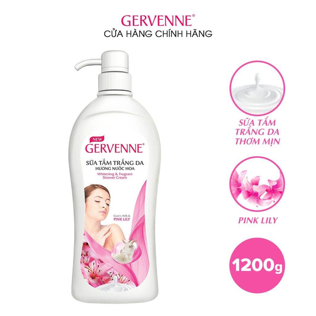 [Hcm]Sữa Tắm Trắng Da Hương Nước Hoa Gervenne Pink Lily