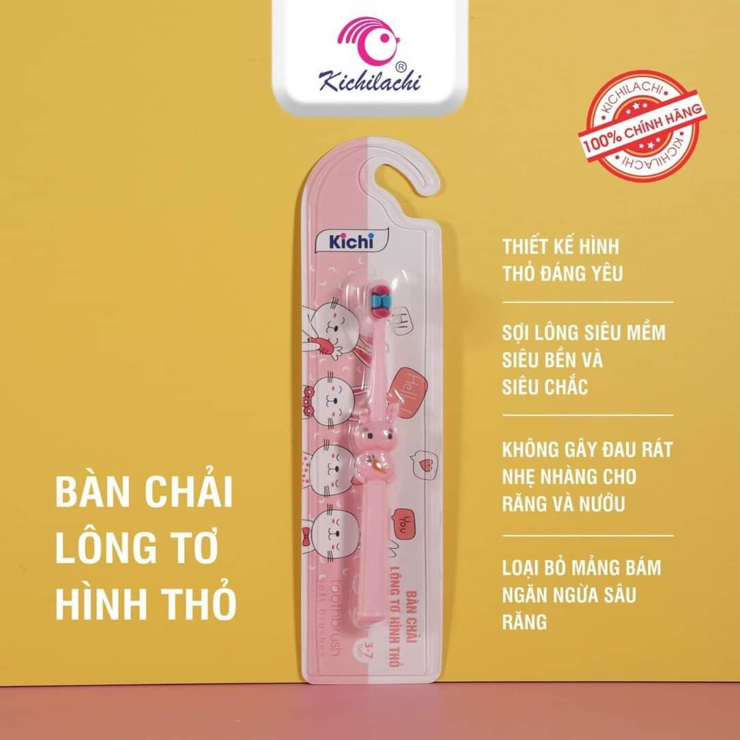 Bàn chải đánh răng Kichilachi Soft mềm mịn cho bé